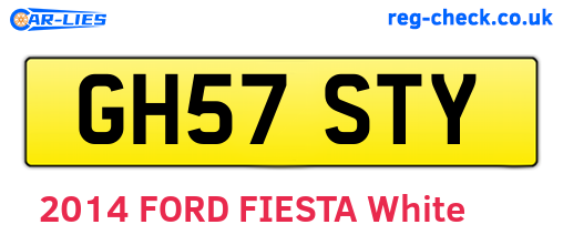 GH57STY are the vehicle registration plates.