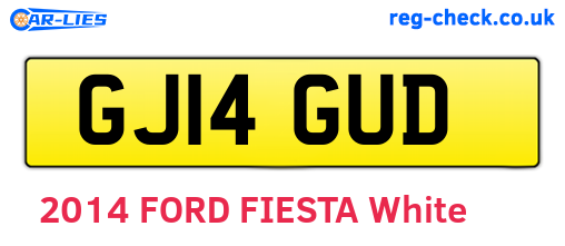 GJ14GUD are the vehicle registration plates.