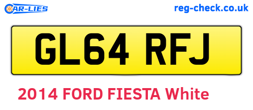 GL64RFJ are the vehicle registration plates.