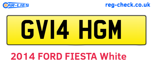 GV14HGM are the vehicle registration plates.
