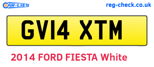 GV14XTM are the vehicle registration plates.