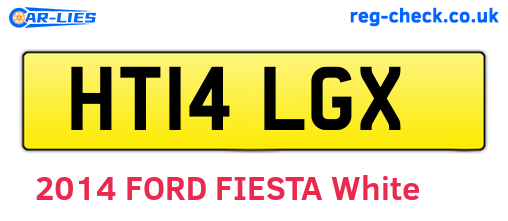 HT14LGX are the vehicle registration plates.