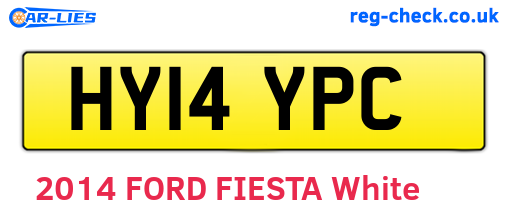 HY14YPC are the vehicle registration plates.