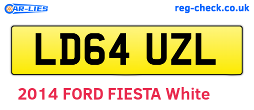 LD64UZL are the vehicle registration plates.