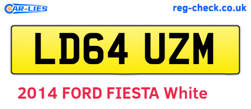 LD64UZM are the vehicle registration plates.