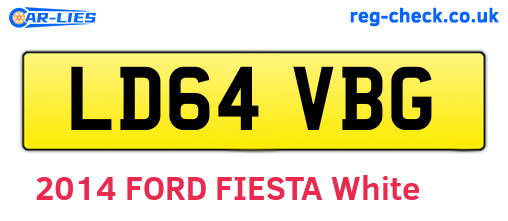 LD64VBG are the vehicle registration plates.