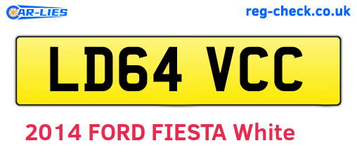 LD64VCC are the vehicle registration plates.