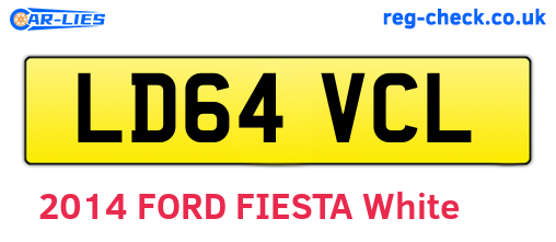 LD64VCL are the vehicle registration plates.