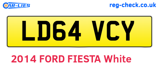 LD64VCY are the vehicle registration plates.