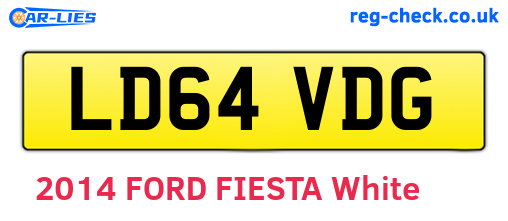 LD64VDG are the vehicle registration plates.