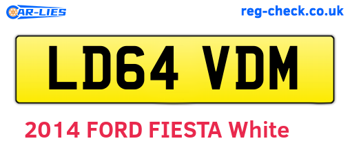 LD64VDM are the vehicle registration plates.