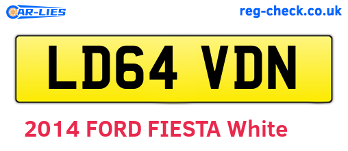 LD64VDN are the vehicle registration plates.