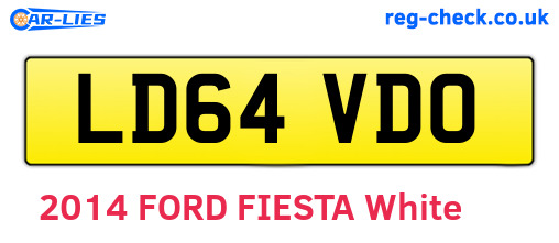 LD64VDO are the vehicle registration plates.