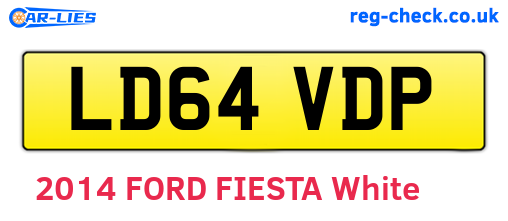 LD64VDP are the vehicle registration plates.
