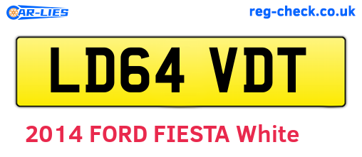 LD64VDT are the vehicle registration plates.