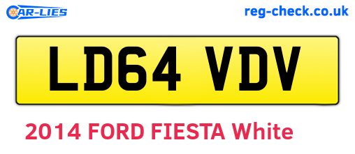 LD64VDV are the vehicle registration plates.