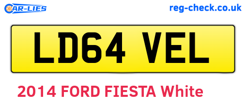 LD64VEL are the vehicle registration plates.