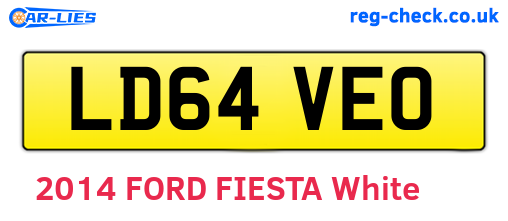 LD64VEO are the vehicle registration plates.