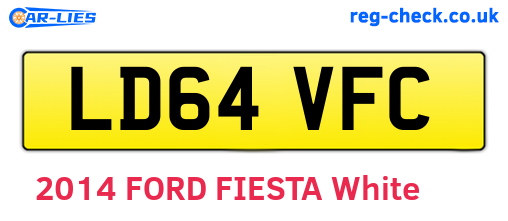 LD64VFC are the vehicle registration plates.