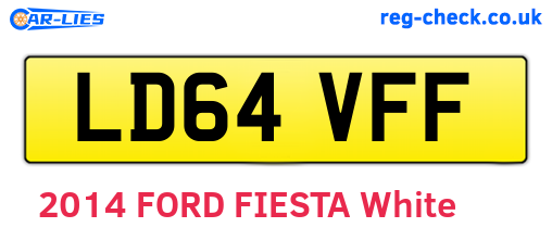 LD64VFF are the vehicle registration plates.