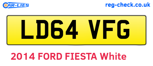 LD64VFG are the vehicle registration plates.