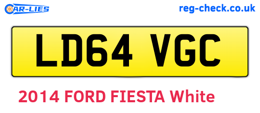 LD64VGC are the vehicle registration plates.
