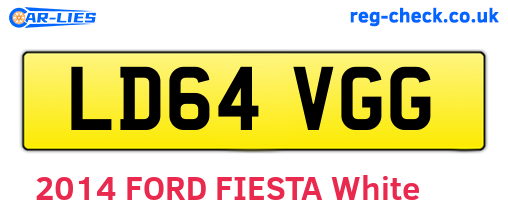 LD64VGG are the vehicle registration plates.