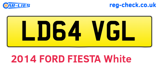 LD64VGL are the vehicle registration plates.