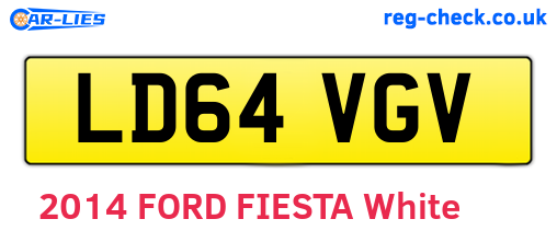 LD64VGV are the vehicle registration plates.