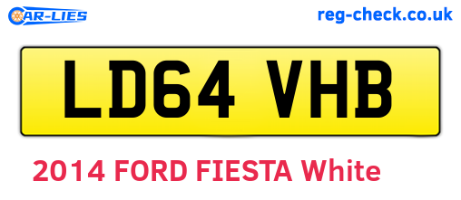 LD64VHB are the vehicle registration plates.