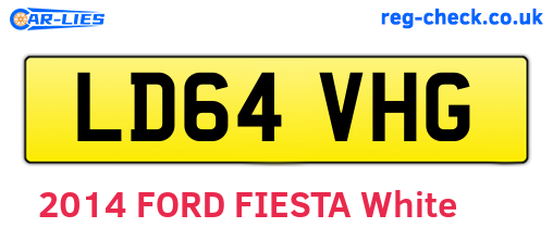 LD64VHG are the vehicle registration plates.