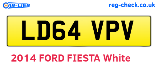 LD64VPV are the vehicle registration plates.