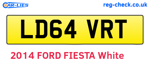 LD64VRT are the vehicle registration plates.