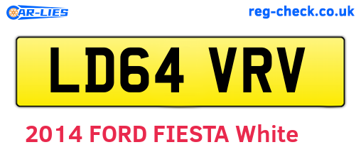 LD64VRV are the vehicle registration plates.
