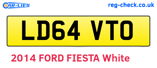 LD64VTO are the vehicle registration plates.