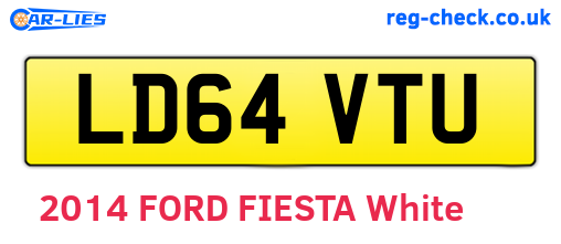 LD64VTU are the vehicle registration plates.