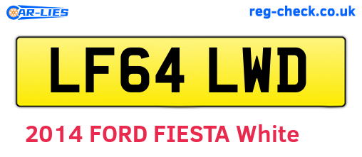 LF64LWD are the vehicle registration plates.