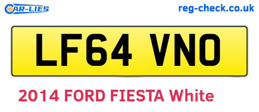 LF64VNO are the vehicle registration plates.