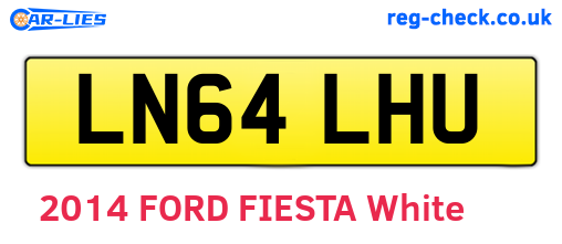 LN64LHU are the vehicle registration plates.