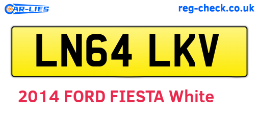 LN64LKV are the vehicle registration plates.