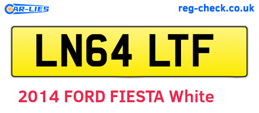 LN64LTF are the vehicle registration plates.