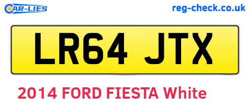 LR64JTX are the vehicle registration plates.