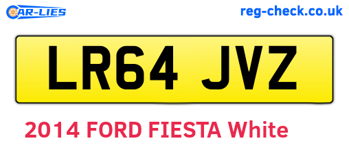 LR64JVZ are the vehicle registration plates.