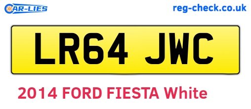 LR64JWC are the vehicle registration plates.