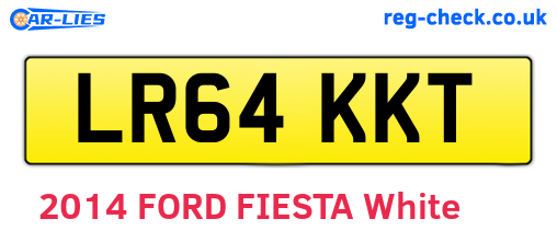 LR64KKT are the vehicle registration plates.