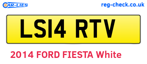 LS14RTV are the vehicle registration plates.