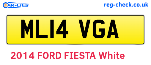 ML14VGA are the vehicle registration plates.