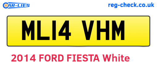 ML14VHM are the vehicle registration plates.