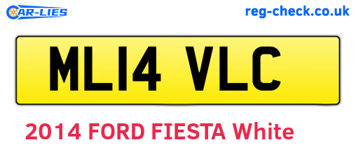 ML14VLC are the vehicle registration plates.