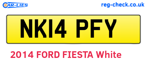 NK14PFY are the vehicle registration plates.